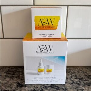 Euphoric Exfoliation Set - AOW act of wellness also R&R sleeping mask